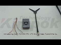 1.7Ghz VTX Wireless UAV Video Transmitter Support IRC Tramp Video Link 4W RF Power VTX