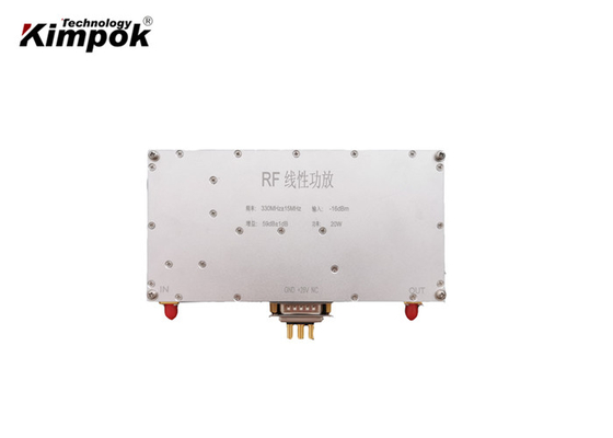 300MHz 20W RF Linear Power Amplifier With 59dB 28V Anti Interference