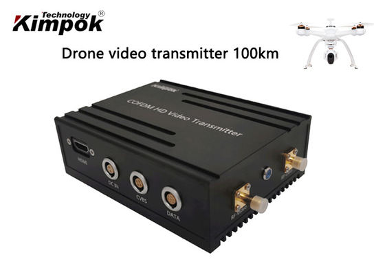 100km LOS Drone Video Transmitter COFDM Wireless Data Link 1.2Ghz 2.4Ghz