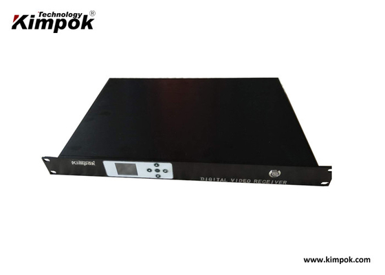 1.5U Rack Designed COFDM Video Receiver Wireless Digital DC11V-DC16V