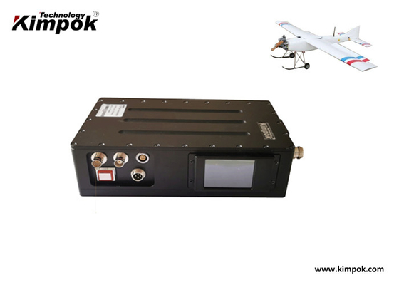 UAV Long Range Wireless Transmitter , COFDM Video Transmission 20 watt 300MHz