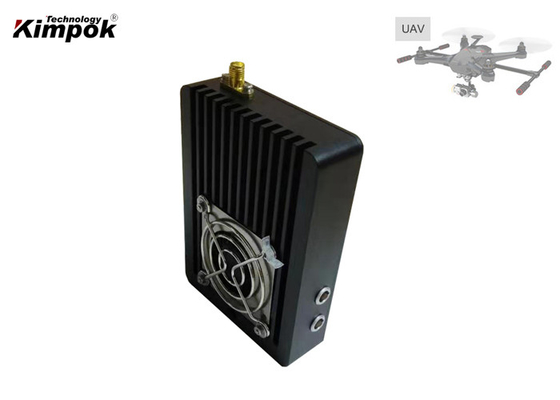 UAV Mini Video Transmitter PTP , COFDM Video Sender 20km Uplink Real Time Lightweight