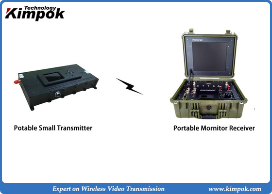 1-3W RF Long Range Data Link , 1080p Wireless Transmitter 8MHz Bandwidth