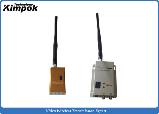 7000mW Drone Video Transmitter , DC 12V Analog Wireless Transmitter 4 CHs
