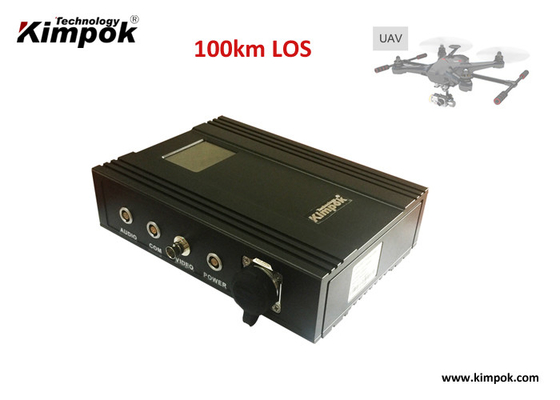 80-100km COFDM UAV Video Transmitter With 5 Watt Power Amplifier Low Delay