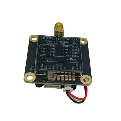 2.2G 1.6W Drone Analog Video Transmitter 2.2Ghz FPV VTX Long Range Video Transmission