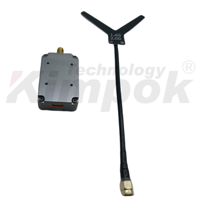 1.7Ghz VTX Wireless UAV Video Transmitter Support IRC Tramp Video Link 4W RF Power VTX